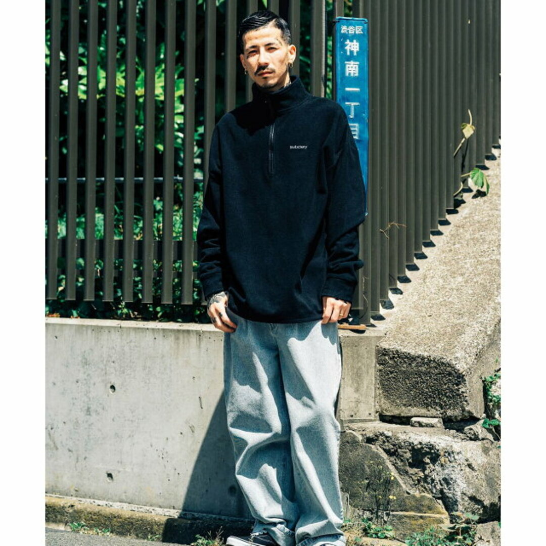 Subciety(サブサエティ)の【BLACK/BLACK】【MEDIUM】FLEECE HALF ZIP TOP その他のその他(その他)の商品写真