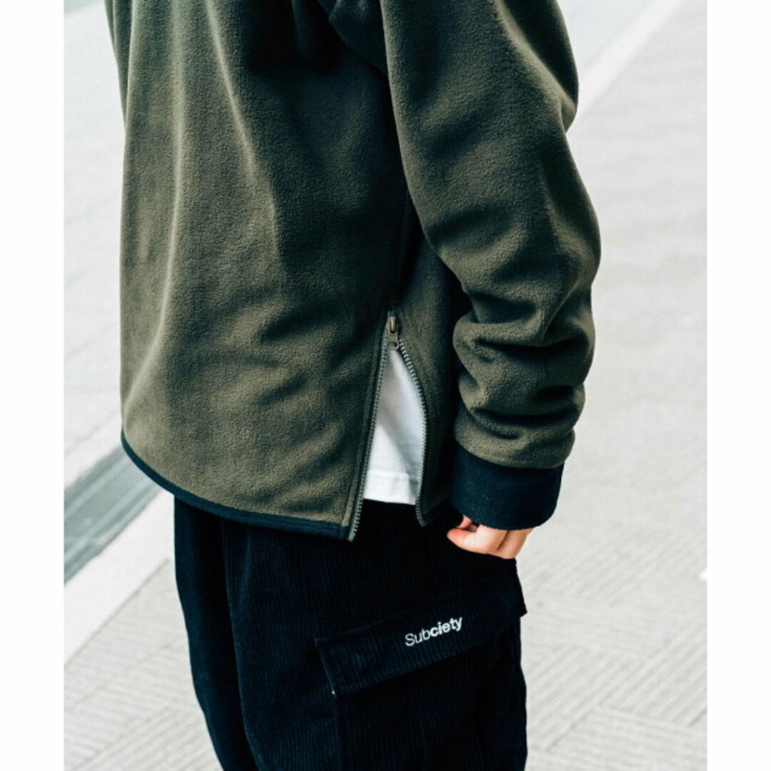 Subciety(サブサエティ)の【KHAKI】【MEDIUM】FLEECE HALF ZIP TOP その他のその他(その他)の商品写真