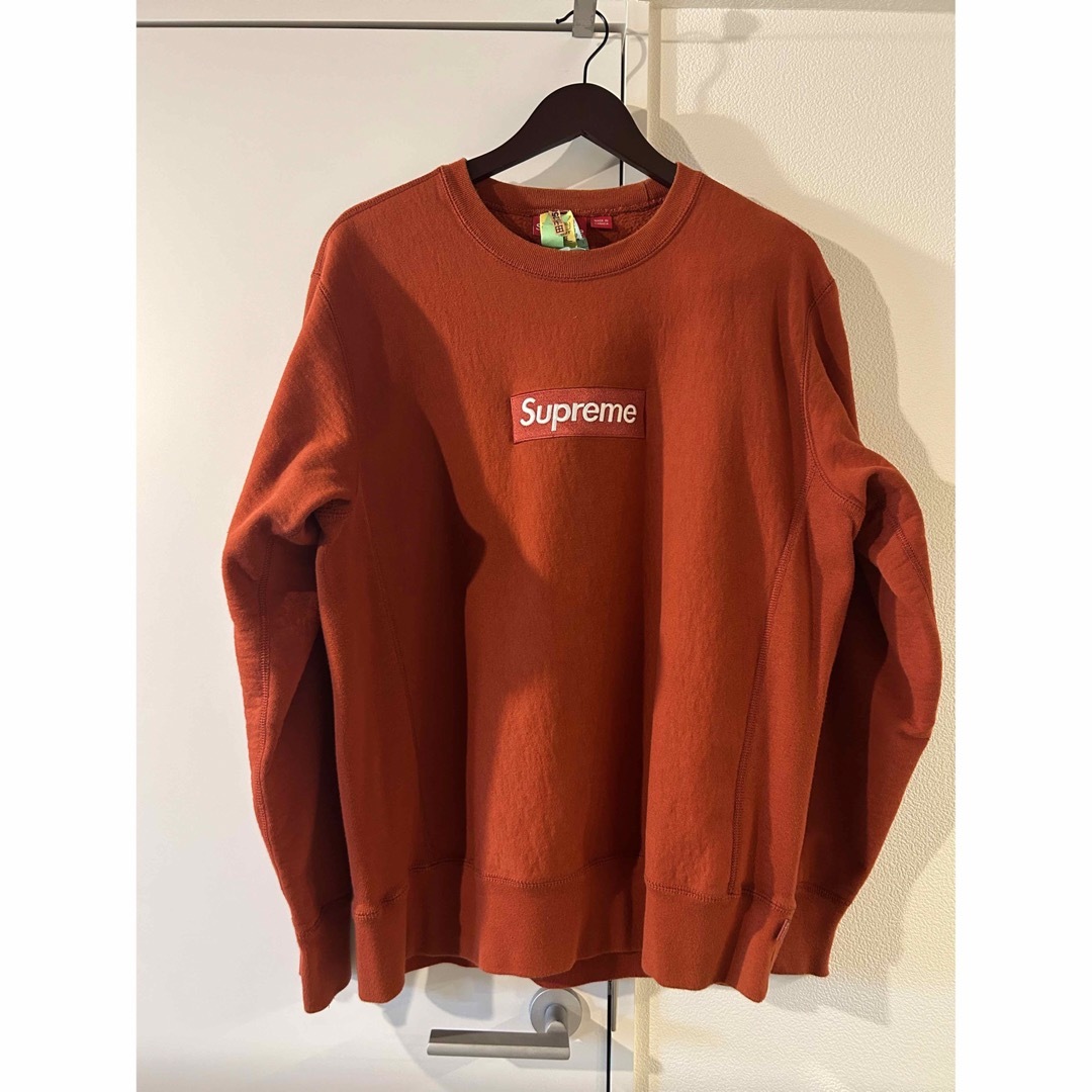 Supreme BoxLogo Crewneck Sweatshirt Rust