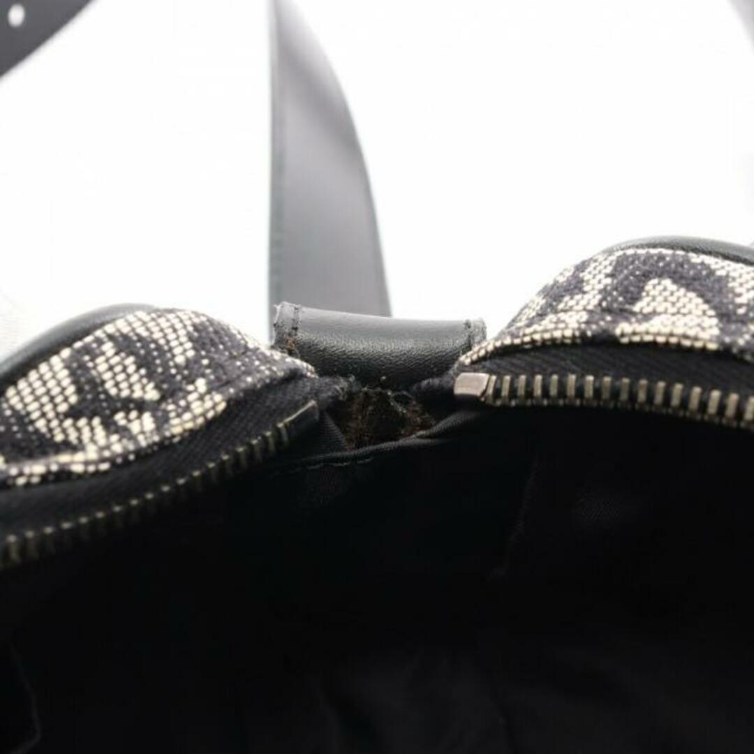 Christian Dior(クリスチャンディオール)のトロッター ショルダーバッグ キャンバス レザー ブラック オフホワイト レディースのバッグ(ショルダーバッグ)の商品写真