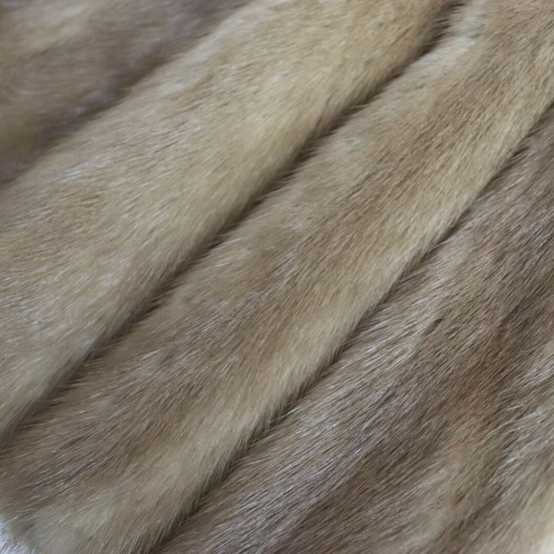 高級ライン✨SAGA MINK　サガミンク　毛皮コート　ブラック　裏地刺繍