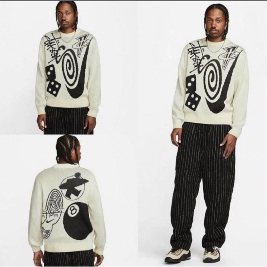 STUSSY - Stussy Nike Icon Knit Sweater Natural Mの通販 by さまるん