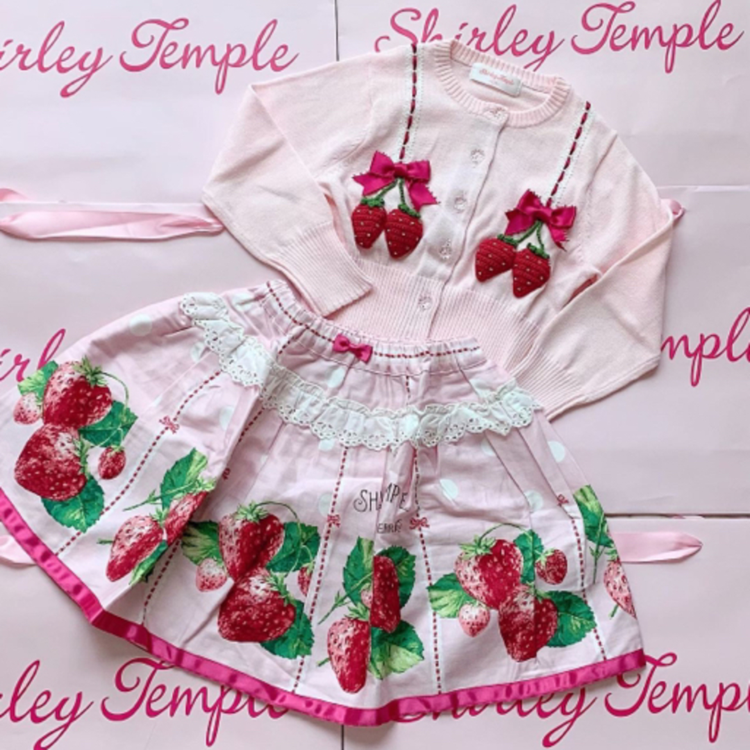 Shirley Temple(シャーリーテンプル)のシャーリーテンプル🎀いちご🍓110センチ キッズ/ベビー/マタニティのキッズ服女の子用(90cm~)(カーディガン)の商品写真