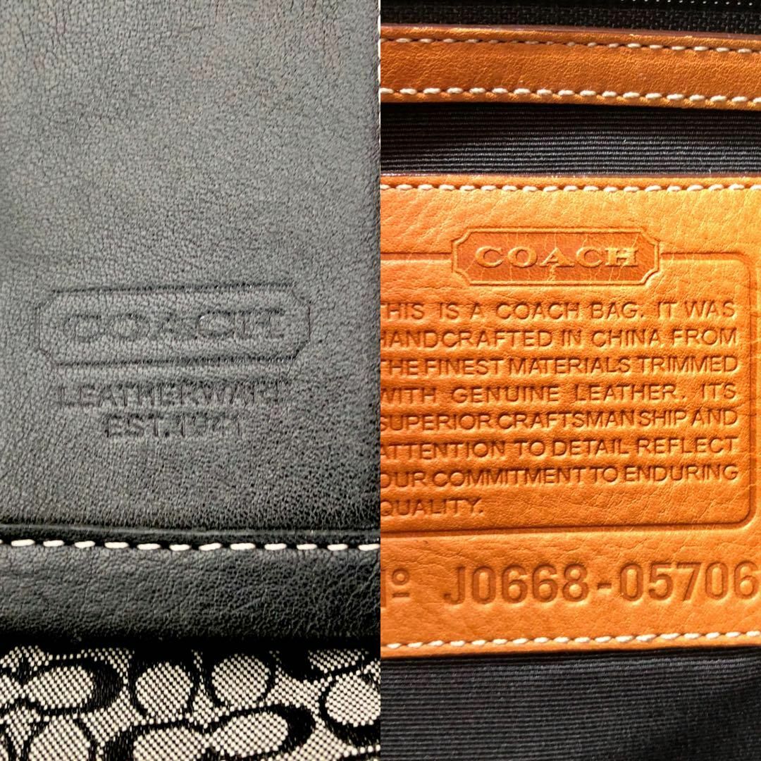 J14.COACH コーチ シグネチャー ショルダーバッグ ブラック