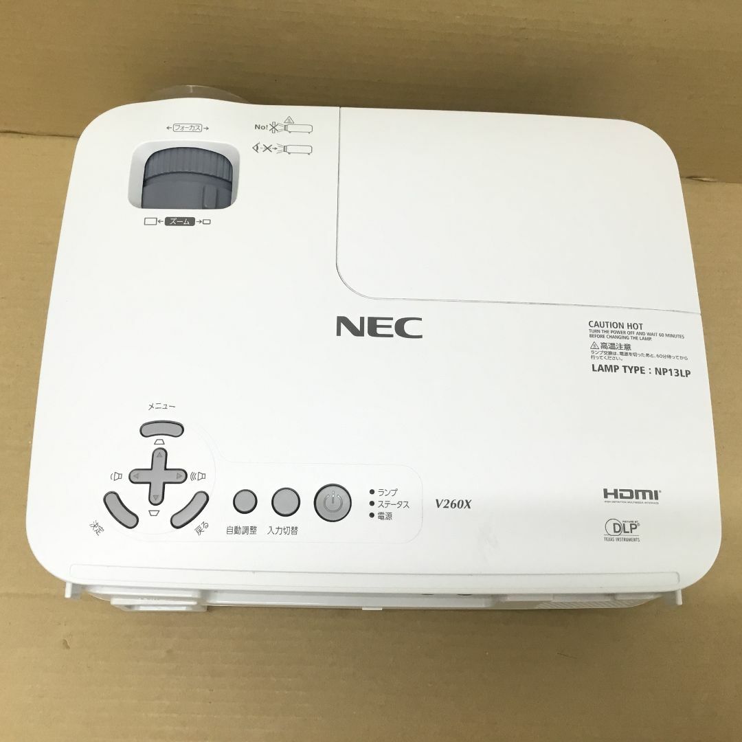 NEC NEC プロジェクター NP-V260XJD ランプ0時間使用の通販 by