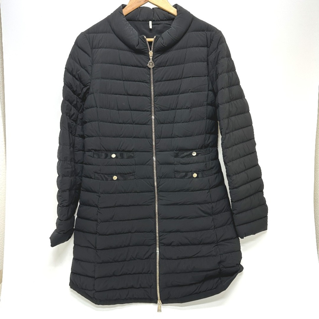 約85cm身幅モンクレール MONCLER キルティング ダウンコート ナイロン ブラック