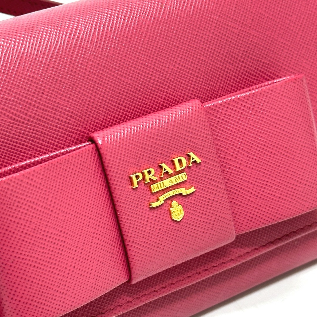 PRADA リボン　ウォレットチェーン