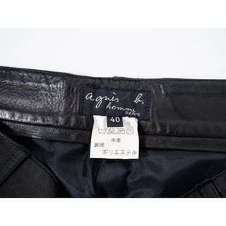 agnes b. homme アニエスベーオム フランス製 羊革ラムレザー agnes b. homme アニエスベーオム フランス製 羊革ラムレザー