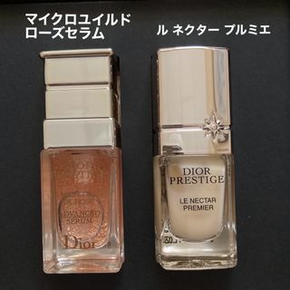 クリスチャンディオール(Christian Dior)のディオール◆ル ネクター プルミエ＆マイクロ ユイルド ローズセラム【各5ml】(美容液)