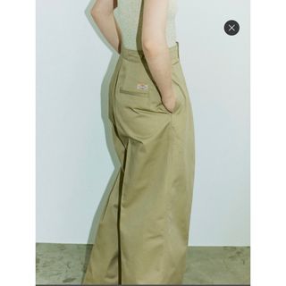 完売 15SS ドゥーズィエムクラス ヴィンテージ加工 チノパンツ36 ベージュ-