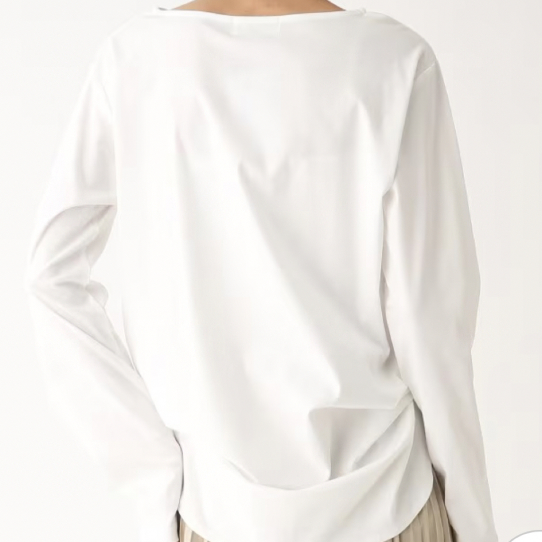 OPAQUE.CLIP(オペークドットクリップ)の3554 OPAQUE.CLIP Tシャツ ホワイト M 新品未使用 レディースのトップス(Tシャツ(長袖/七分))の商品写真