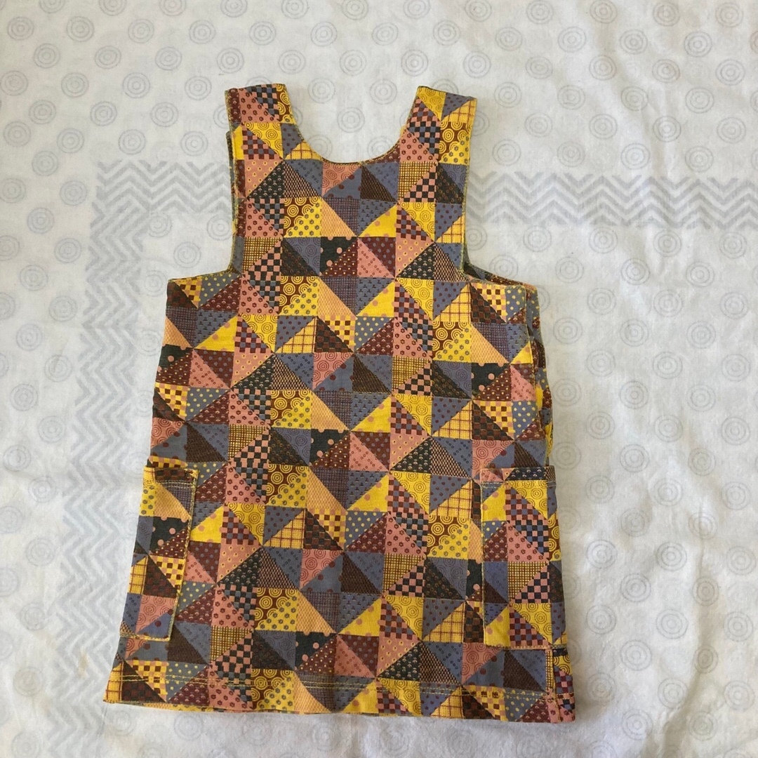 misha&puff Mango patchwork pinafore 2-3