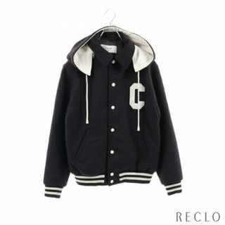 セリーヌ(celine)のDOUBLE-FACED CASHMERE TEDDY JACKET ダブルフェイス テディ ジャケット カシミヤ ネイビー オフホワイト(その他)