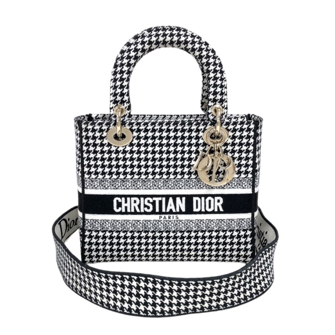 クリスチャン・ディオール Christian Dior レディディーライト ミディアム M0565OZAE ブラック ハンドトゥース エンプロイダリー レディース ハンドバッグ