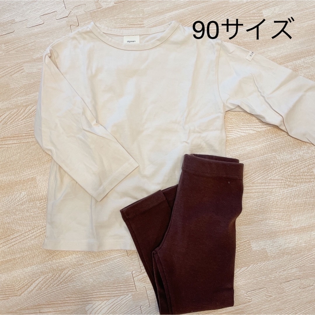 BeBe(ベベ)のべべリン　ロンT  レギンス　90 キッズ/ベビー/マタニティのキッズ服男の子用(90cm~)(Tシャツ/カットソー)の商品写真