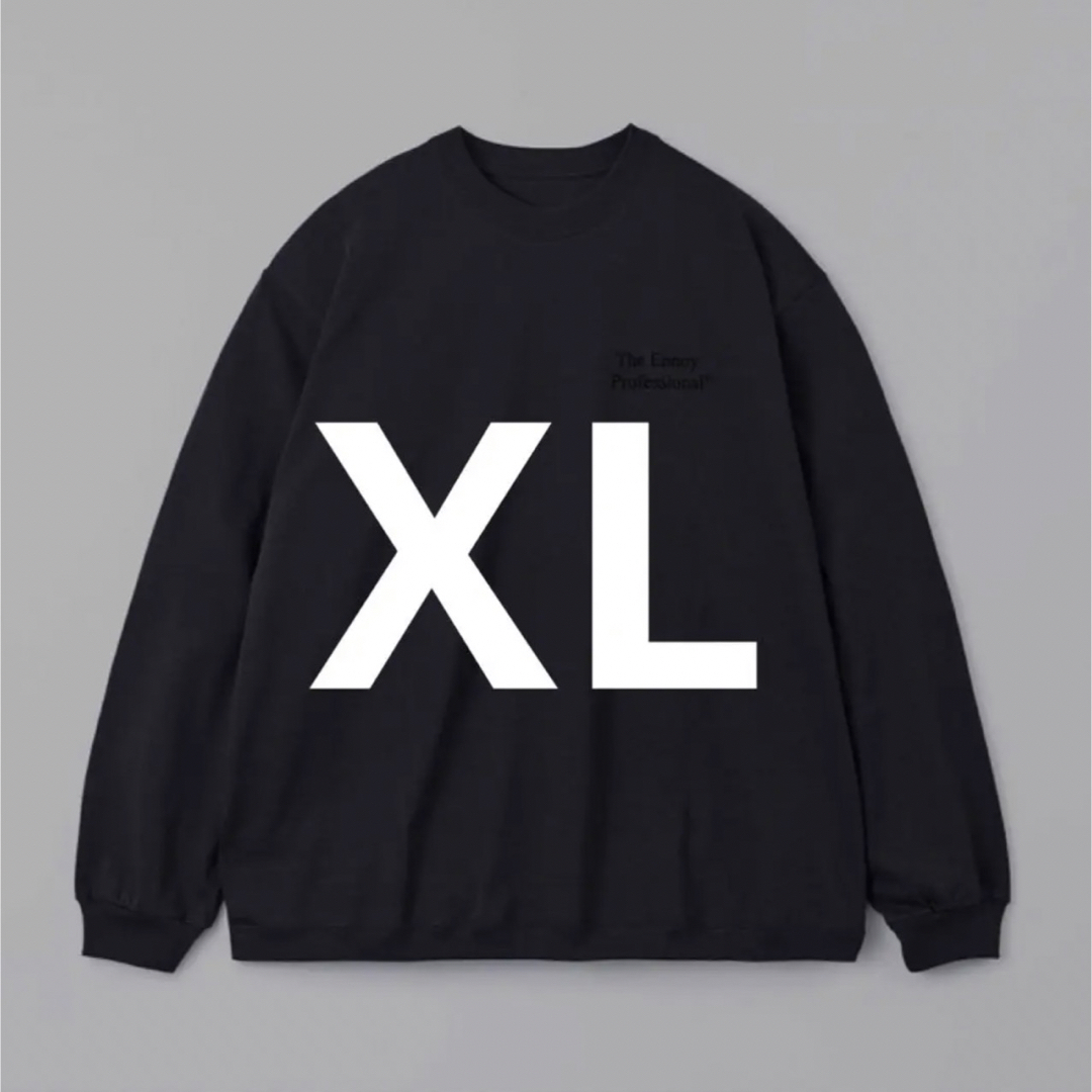ENNOY Long sleeve hem rib tee BLACK XL|トップス ENNOY Long sleeve hem rib tee BLACK XL|トップス