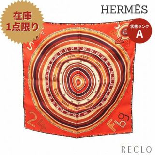 エルメス(Hermes)のカレ45 プチカレ「FRANCE PARIS FBG 24」 スカーフ シルク オレンジブラウン マルチカラー(バンダナ/スカーフ)