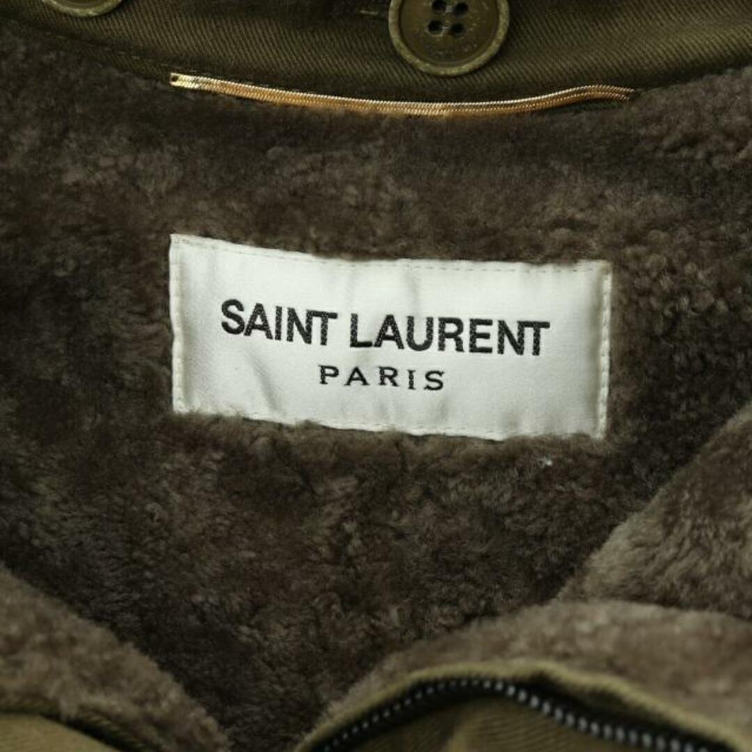 Saint Laurent(サンローラン)の モッズコート ムートン カーキグリーン ヴィンテージ加工 メンズのジャケット/アウター(モッズコート)の商品写真