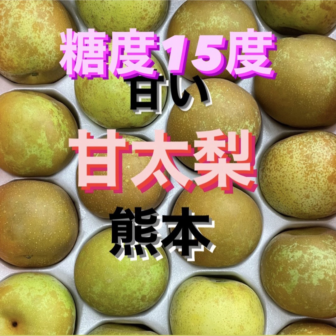秋梨　9玉　箱込み3キロ　秀品 食品/飲料/酒の食品(フルーツ)の商品写真
