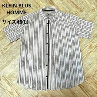 エムケーミッシェルクランオム(MK MICHEL KLEIN homme)のklein plus homme 半袖シャツ Lサイズ 48(シャツ)