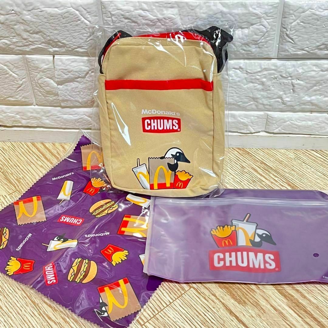 CHUMS(チャムス)のチャムス CHUMS ミニショルダーバック ジッパーポーチ クリーニングクロス レディースのバッグ(ショルダーバッグ)の商品写真