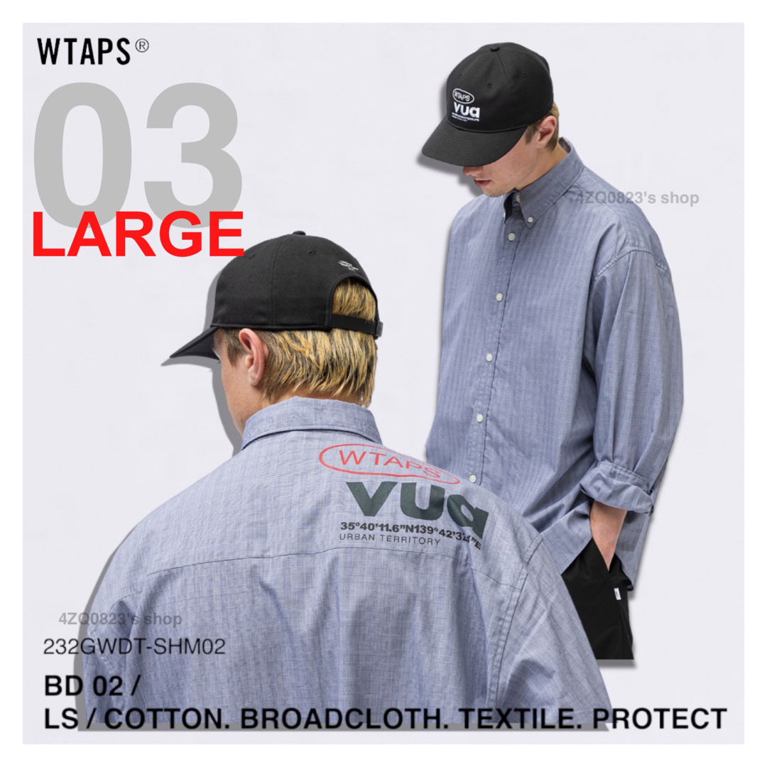 WTAPS 23fw BD 02 LS BROADCLOTH TEXTILE L