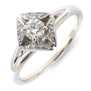 フォーエバーマーク FOREVERMARK リング エターナル コレクション ソリティア パヴェ ダイヤモンド 0.19ct ダイヤモンド 0.03ct PT900 14号 【中古】(リング(指輪))