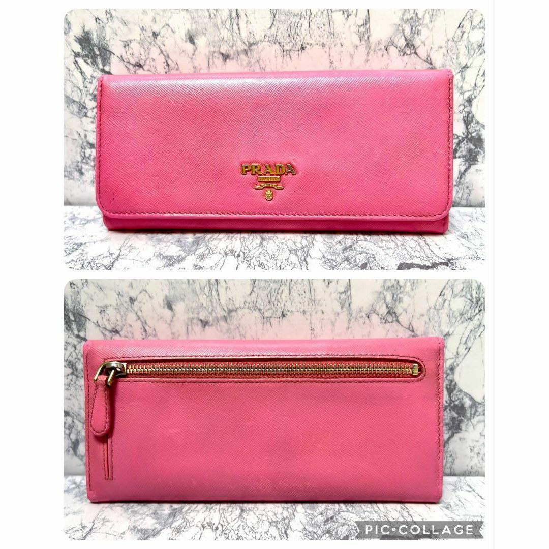 PRADA - ☆プラダ・PRADA☆長財布ローズピンク サフィアーノ PRADA - ☆プラダ・PRADA☆長財布ローズピンク サフィアーノ