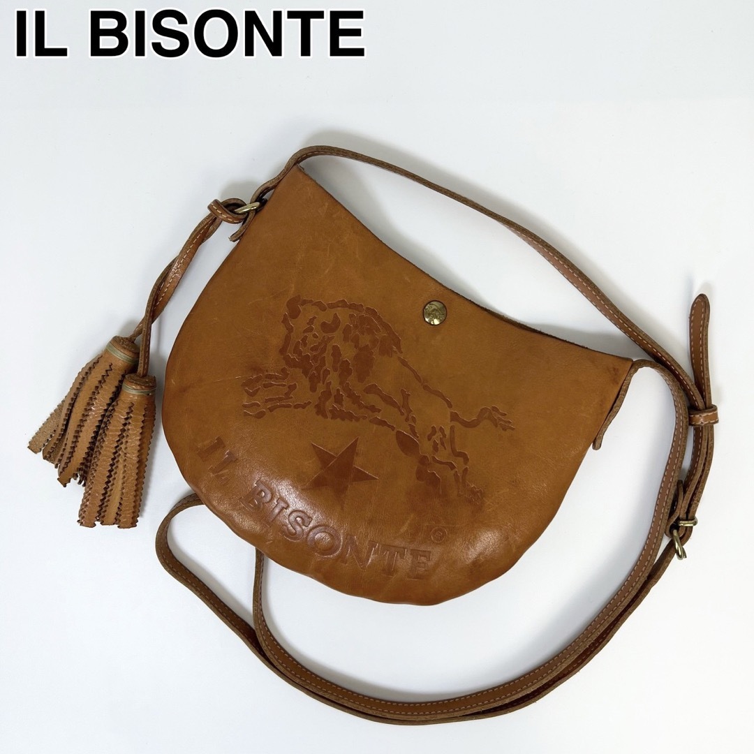 IL BISONTE(イルビゾンテ)の23H39 IL BISONTE イルビゾンテ ショルダーバッグ 本革 レディースのバッグ(ショルダーバッグ)の商品写真