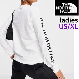 ザノースフェイス(THE NORTH FACE)の【海外限定】TNF ロンT レディース US/XL ホワイト 日本サイズ3L(Tシャツ(長袖/七分))