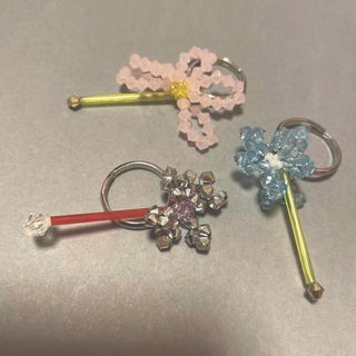 ハンドメイド フラワー リング 指輪 フラワー 花 3個セット (リング)