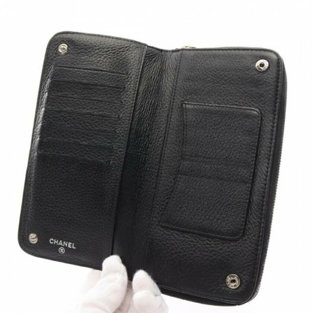 CHANEL - ラグジュアリーライン ラウンドファスナー長財布 レザー