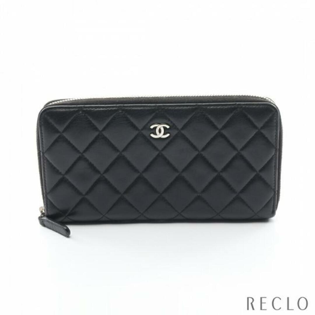 CHANEL - マトラッセ ココマーク ラウンドファスナー長財布 ラムスキン