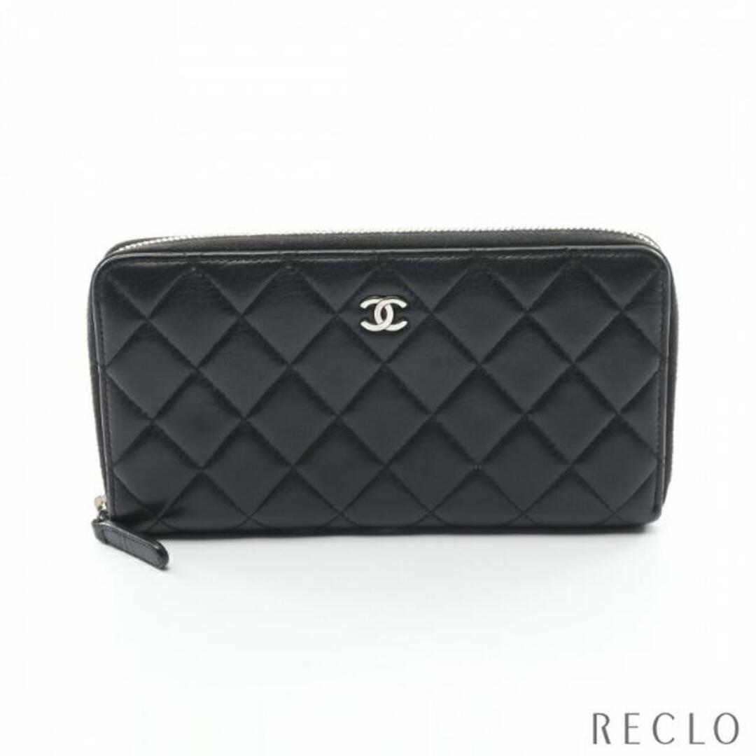 CHANEL - マトラッセ ココマーク ラウンドファスナー長財布 ラムスキン ...