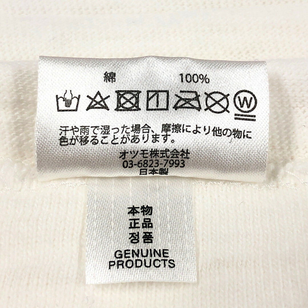 HUMAN MADE ヒューマンメイド ラグランカットソー ロングTシャツ 白×赤 サイズL 正規品 / 32010