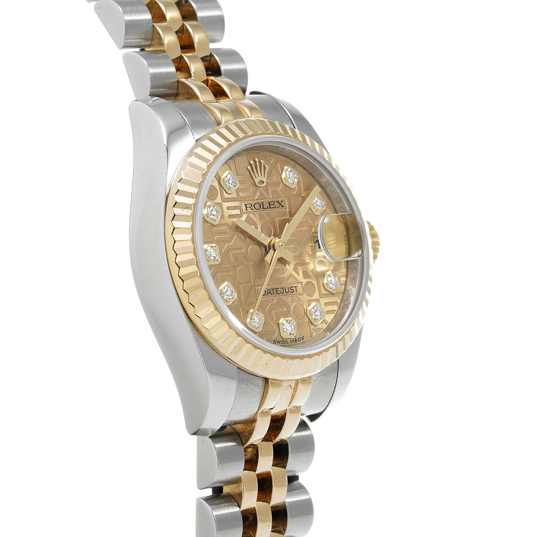 ROLEX(ロレックス)の中古 ロレックス ROLEX 179173G ランダムシリアル シャンパンコンピュータ /ダイヤモンド レディース 腕時計 レディースのファッション小物(腕時計)の商品写真