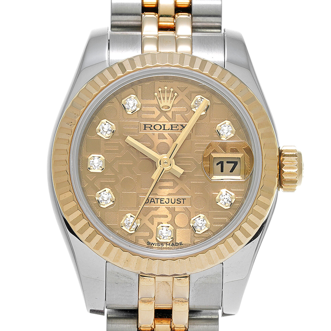 ROLEX(ロレックス)の中古 ロレックス ROLEX 179173G ランダムシリアル シャンパンコンピュータ /ダイヤモンド レディース 腕時計 レディースのファッション小物(腕時計)の商品写真