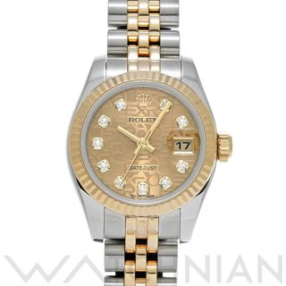 ロレックス(ROLEX)の中古 ロレックス ROLEX 179173G ランダムシリアル シャンパンコンピュータ /ダイヤモンド レディース 腕時計(腕時計)