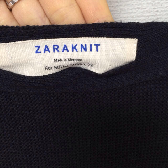 ZARA(ザラ)のザラ ZARA 新品ニット 春夏用 レディースのトップス(カットソー(長袖/七分))の商品写真