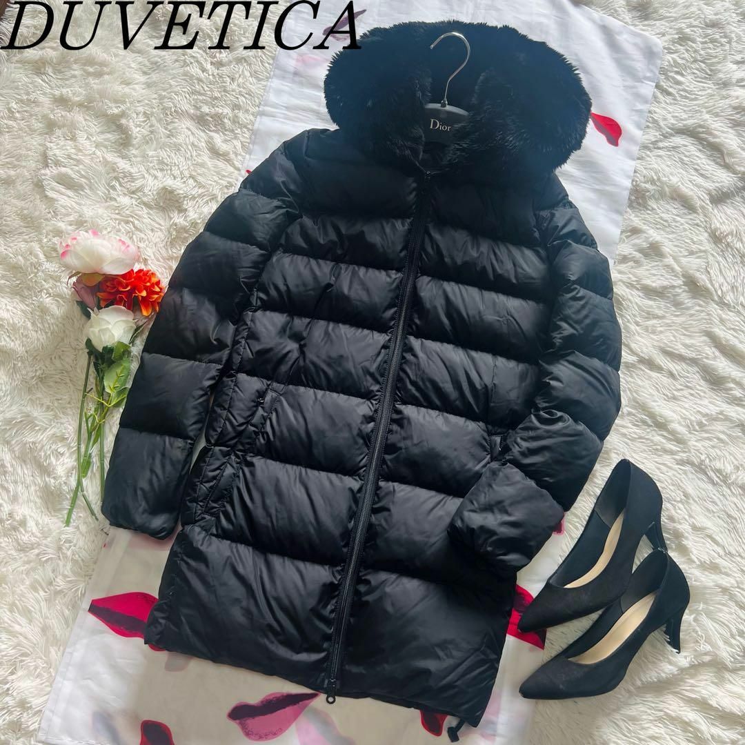 DUVETICA - 【美品】DUVETICA ￼ダウンコート ブラック CARYSDUE 38の ...