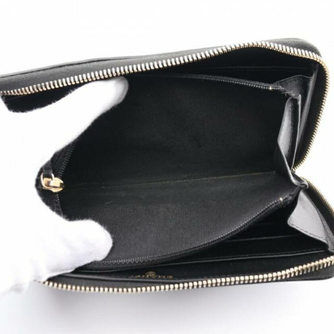 CHANEL(シャネル)のCCフィリグリー ラウンドファスナー長財布 キャビアスキン ネイビー ブラック ゴールド金具 レディースのファッション小物(財布)の商品写真