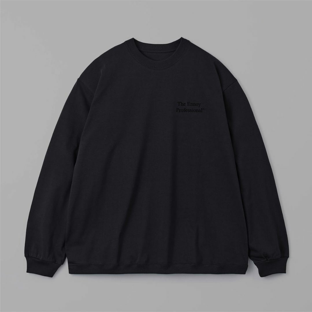 1LDK SELECT(ワンエルディーケーセレクト)のennoy Long sleeve hem rib tee Black M メンズのトップス(Tシャツ/カットソー(七分/長袖))の商品写真