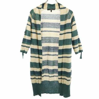 マックスマーラ(Max Mara)のマックスマーラ 袖2WAY カーディガン S グリーン×ベージュ MAX MARA レディース 【中古】  【230920】(カーディガン)