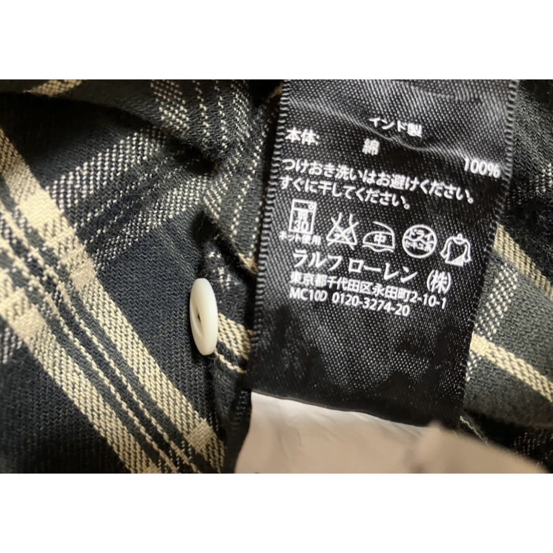 未使用品 RRL オンブレチェック スリムフィット 長そでシャツ size S