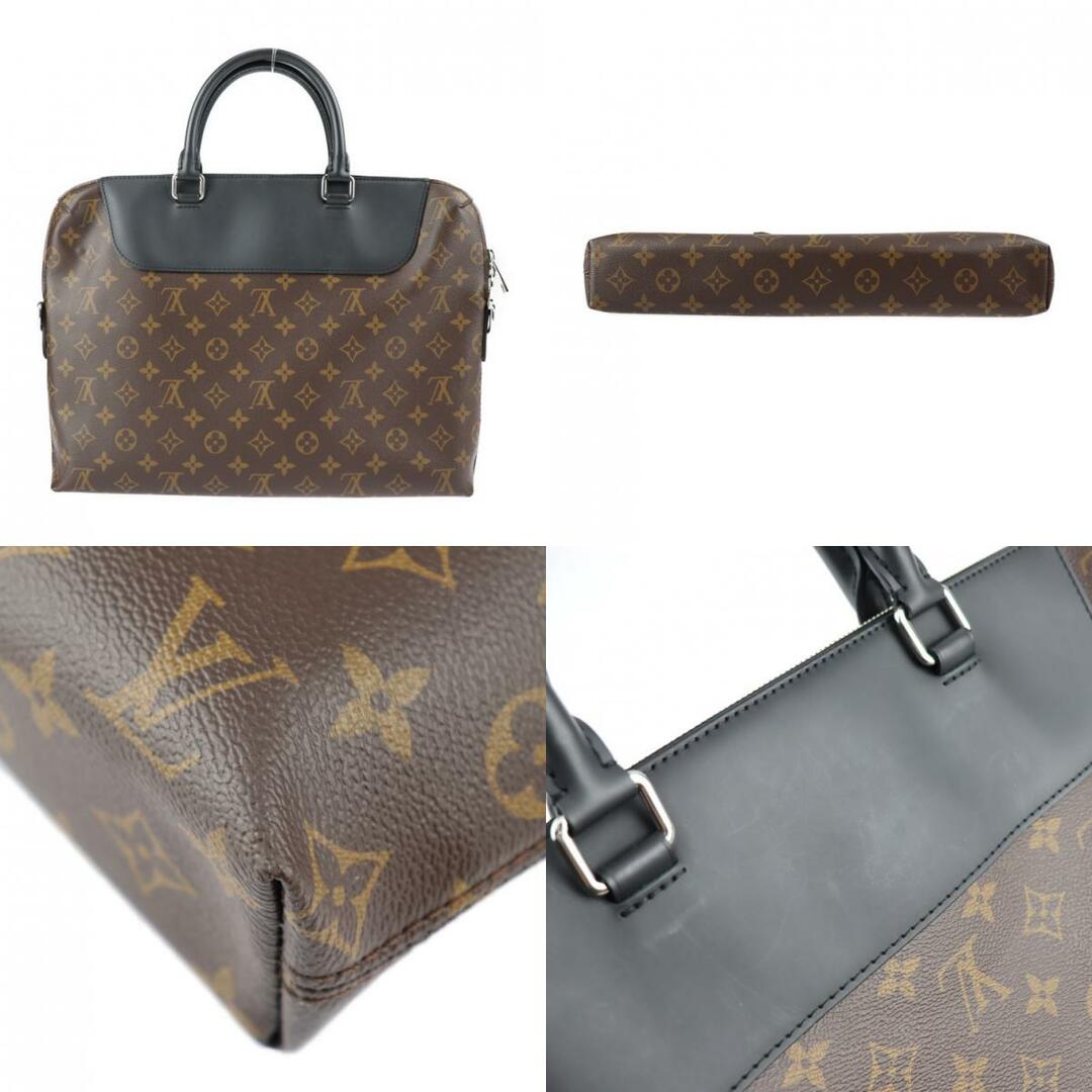 LOUIS VUITTON ルイ ヴィトン  PDJ ポルトドキュマン ジュール NM ビジネスバッグ M54019 モノグラムマカサー   ブラウン ブラック シルバー金具 2WAY ブリーフケース ショルダーバッグ 【本物保証】