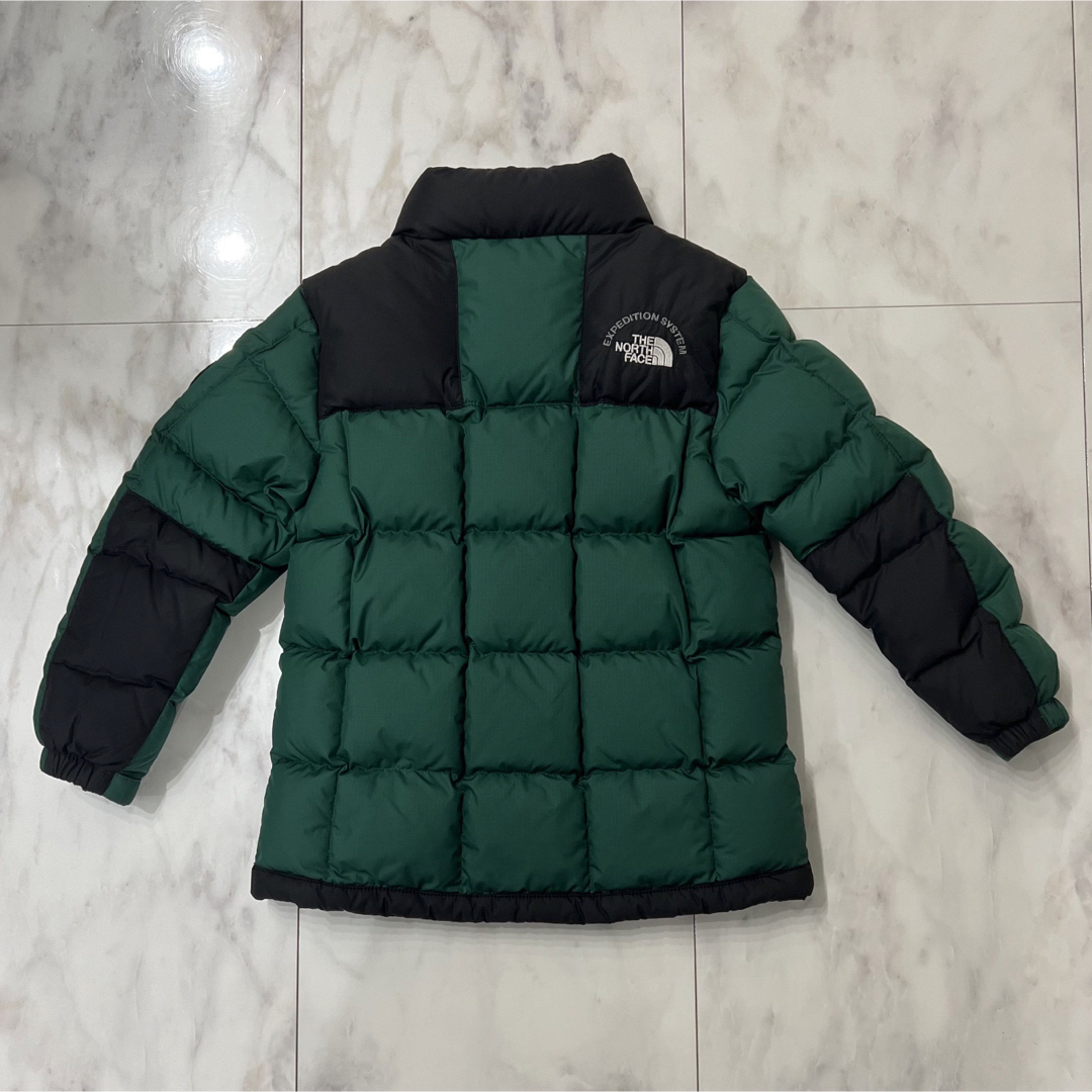 THE NORTH FACE(ザノースフェイス)の【美品】ザ・ノースフェイス ダウンジャケット　キッズ　120cm  グリーン キッズ/ベビー/マタニティのキッズ服男の子用(90cm~)(ジャケット/上着)の商品写真