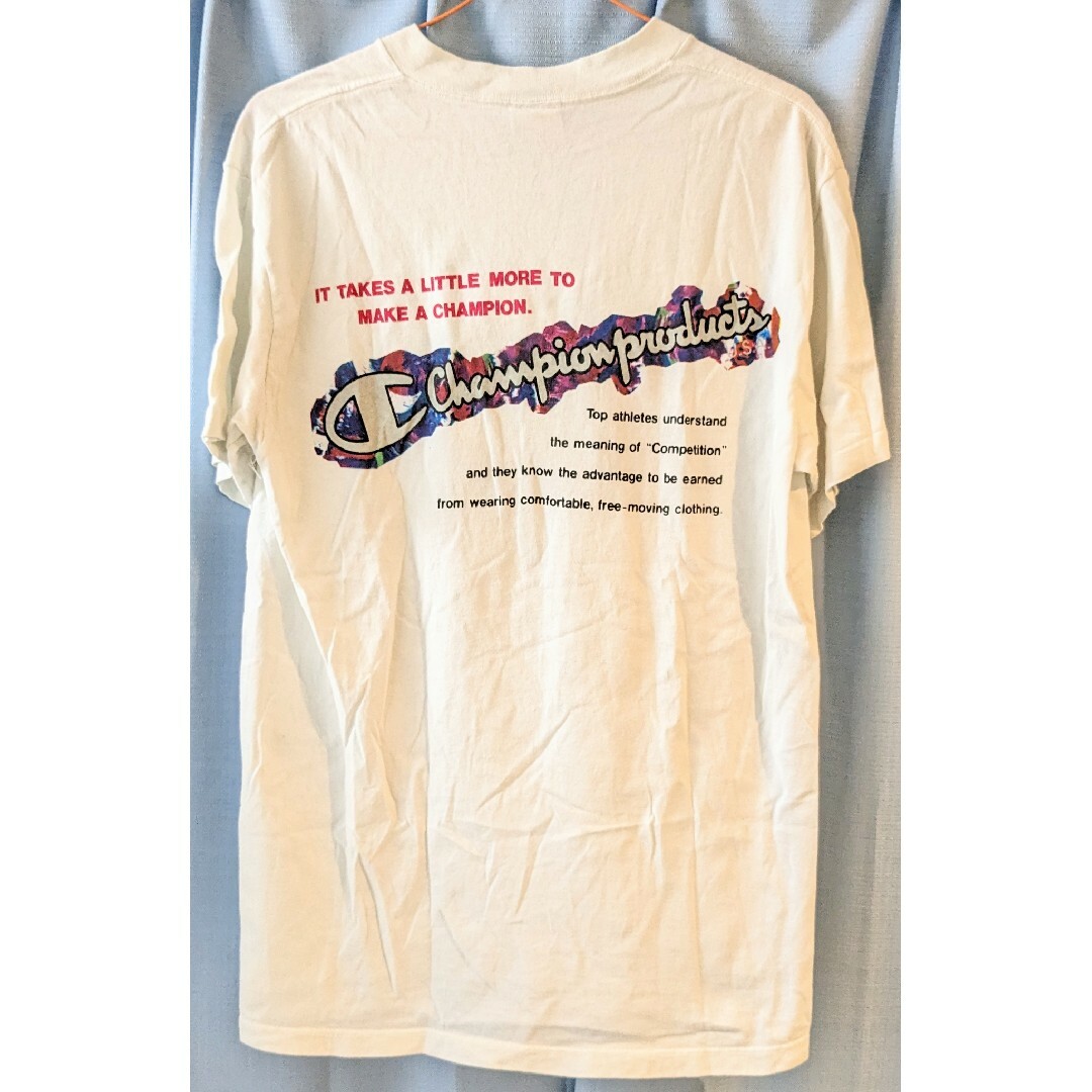 90s champion 青タグ Tシャツ アメリカ製 Мサイズ | フリマアプリ ラクマ