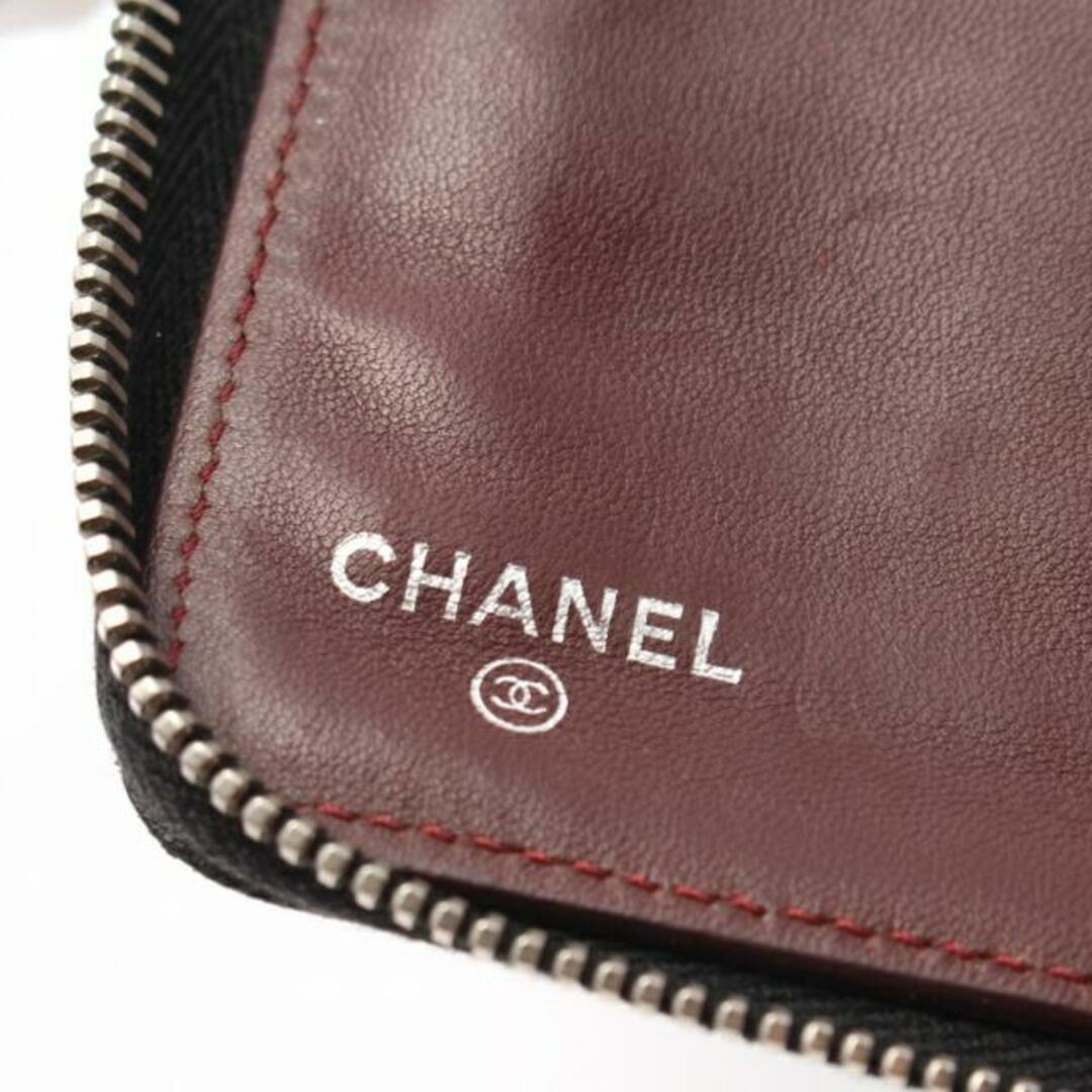 CHANEL(シャネル)のマトラッセ ラウンドファスナー長財布 ラムスキン ブラック シルバー金具 オーガナイザー レディースのファッション小物(財布)の商品写真