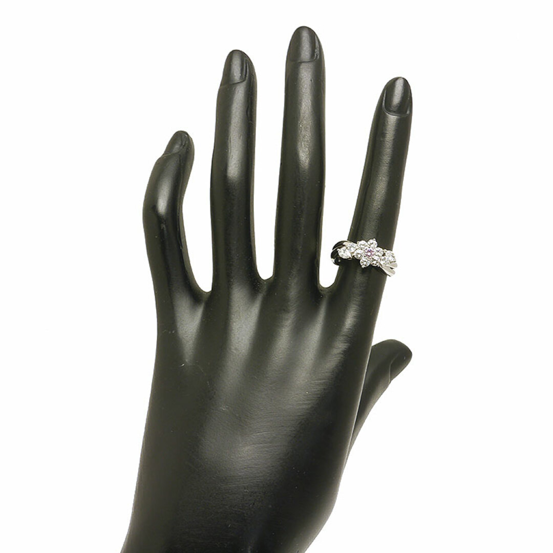 ファンシーパープリッシュピンクダイヤモンドリング 約11号 鑑定書付 レディースのアクセサリー(リング(指輪))の商品写真