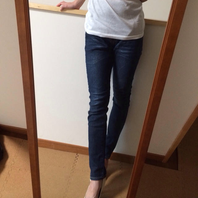 マタニティスキニー キッズ/ベビー/マタニティのマタニティ(マタニティウェア)の商品写真